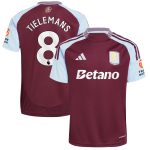 Aston Villa Jerseys - Official aston villa adidas home shirt 2024-25 with tielemans 8 printing Collection for AVFC Fans