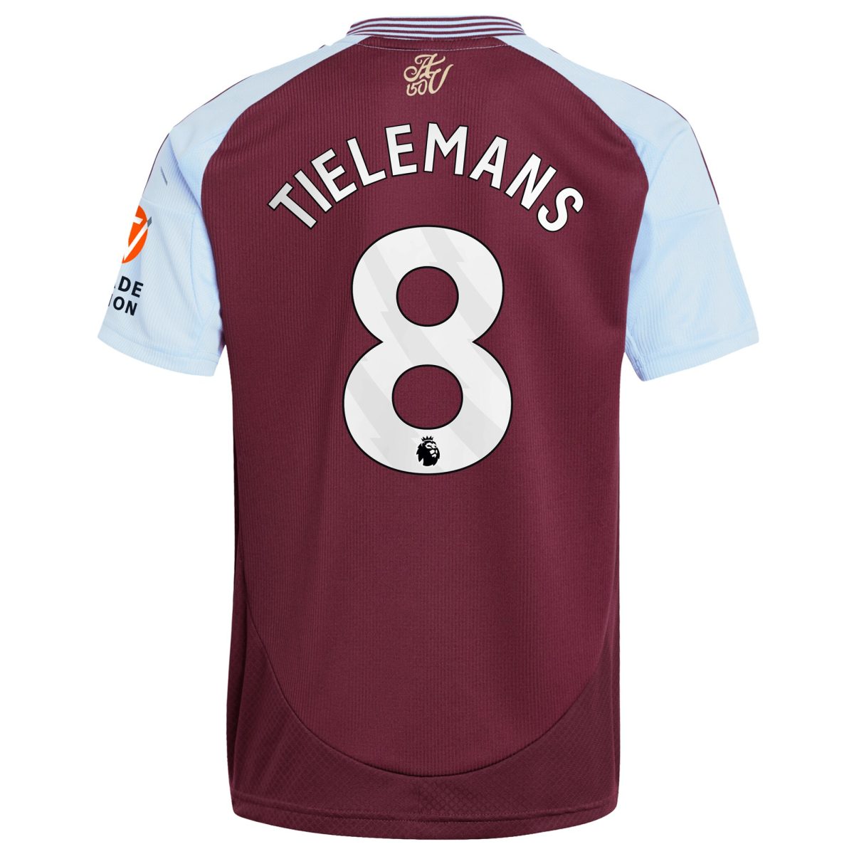 Aston Villa Jerseys - Official aston villa adidas home shirt 2024-25 with tielemans 8 printing Collection for AVFC Fans