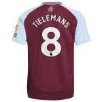 Aston Villa Jerseys - Official aston villa adidas home shirt 2024-25 with tielemans 8 printing Collection for AVFC Fans