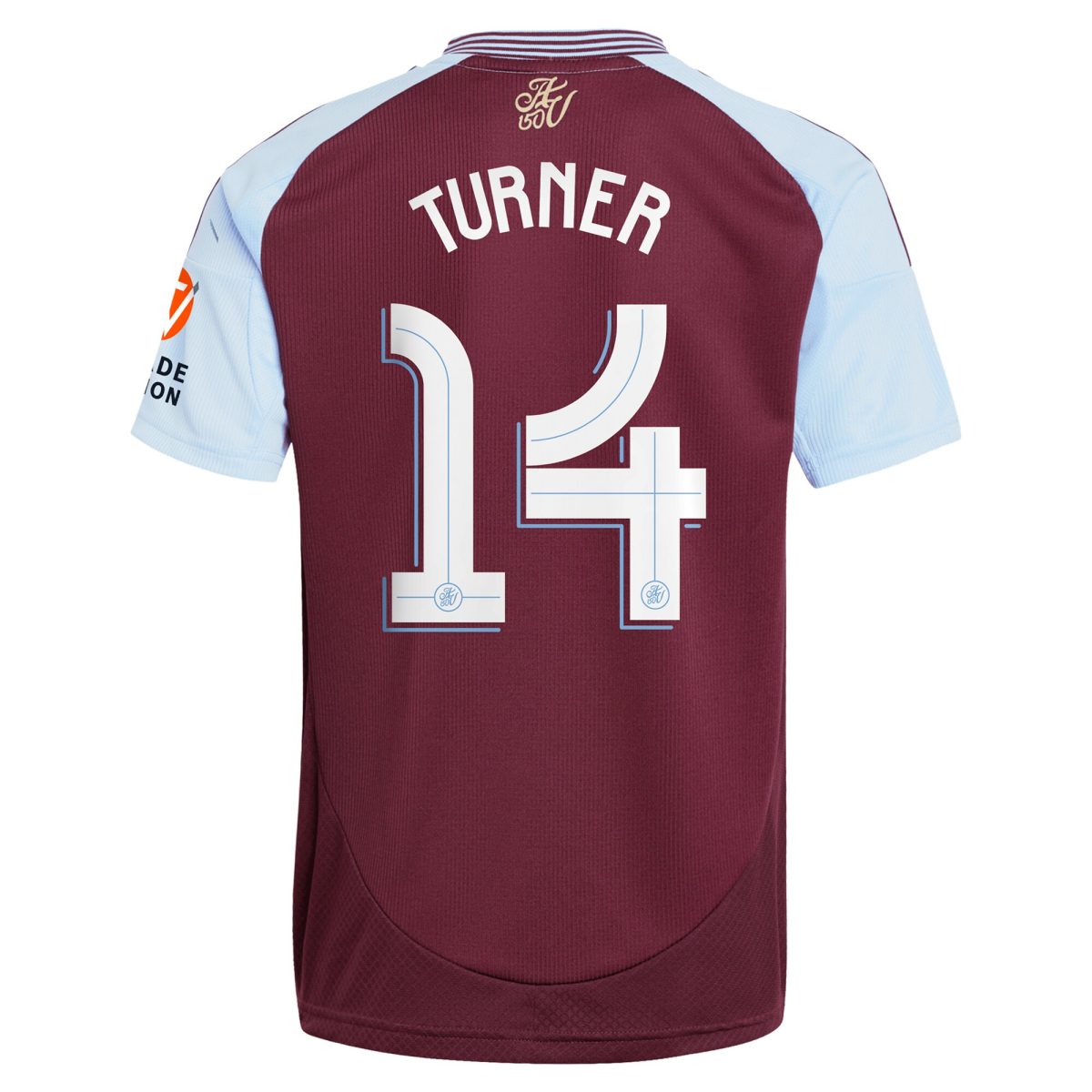 Aston Villa Jerseys - Official aston villa adidas home shirt 2024-25 with turner 14 cup printing Collection for AVFC Fans