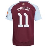 Aston Villa Jerseys - Official aston villa adidas home shirt 2024-25 with watkins 11 cup printing Collection for AVFC Fans