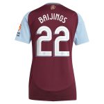 Aston Villa Jerseys - Official aston villa adidas home shirt 2024-25 – womens with baijings 22 cup printing Collection for AVFC Fans