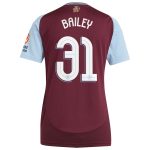 Aston Villa Jerseys - Official aston villa adidas home shirt 2024-25 – womens with bailey 31 cup printing Collection for AVFC Fans