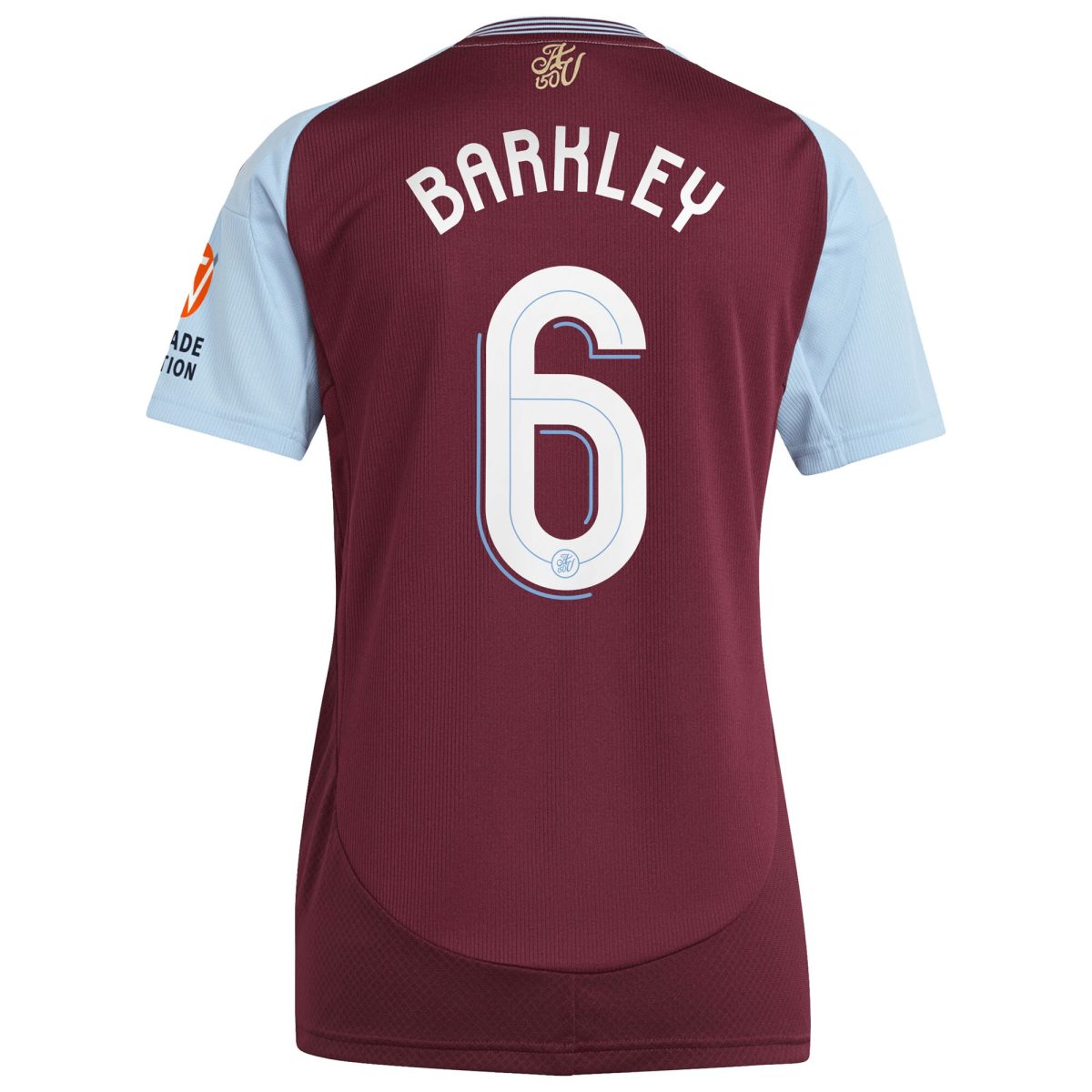 Aston Villa Jerseys - Official aston villa adidas home shirt 2024-25 – womens with barkley 6 cup printing Collection for AVFC Fans