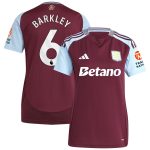 Aston Villa Jerseys - Official aston villa adidas home shirt 2024-25 – womens with barkley 6 printing Collection for AVFC Fans