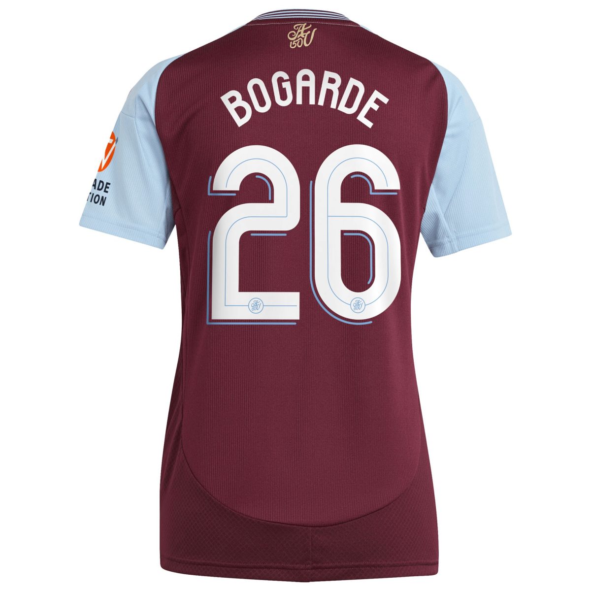 Aston Villa Jerseys - Official aston villa adidas home shirt 2024-25 – womens with bogarde 26 cup printing Collection for AVFC Fans