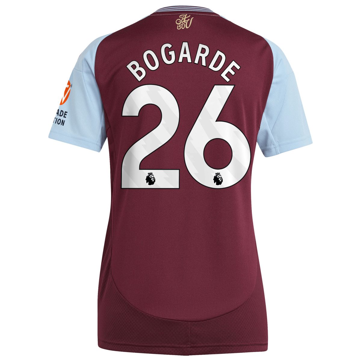 Aston Villa Jerseys - Official aston villa adidas home shirt 2024-25 – womens with bogarde 26 printing Collection for AVFC Fans