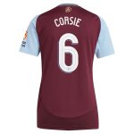 Aston Villa Jerseys - Official aston villa adidas home shirt 2024-25 – womens with corsie 6 cup printing Collection for AVFC Fans