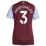 Aston Villa Jerseys - Official aston villa adidas home shirt 2024-25 – womens with diego carlos 3 printing Collection for AVFC Fans