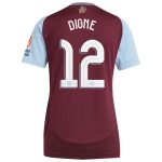 Aston Villa Jerseys - Official aston villa adidas home shirt 2024-25 – womens with digne 12 cup printing Collection for AVFC Fans