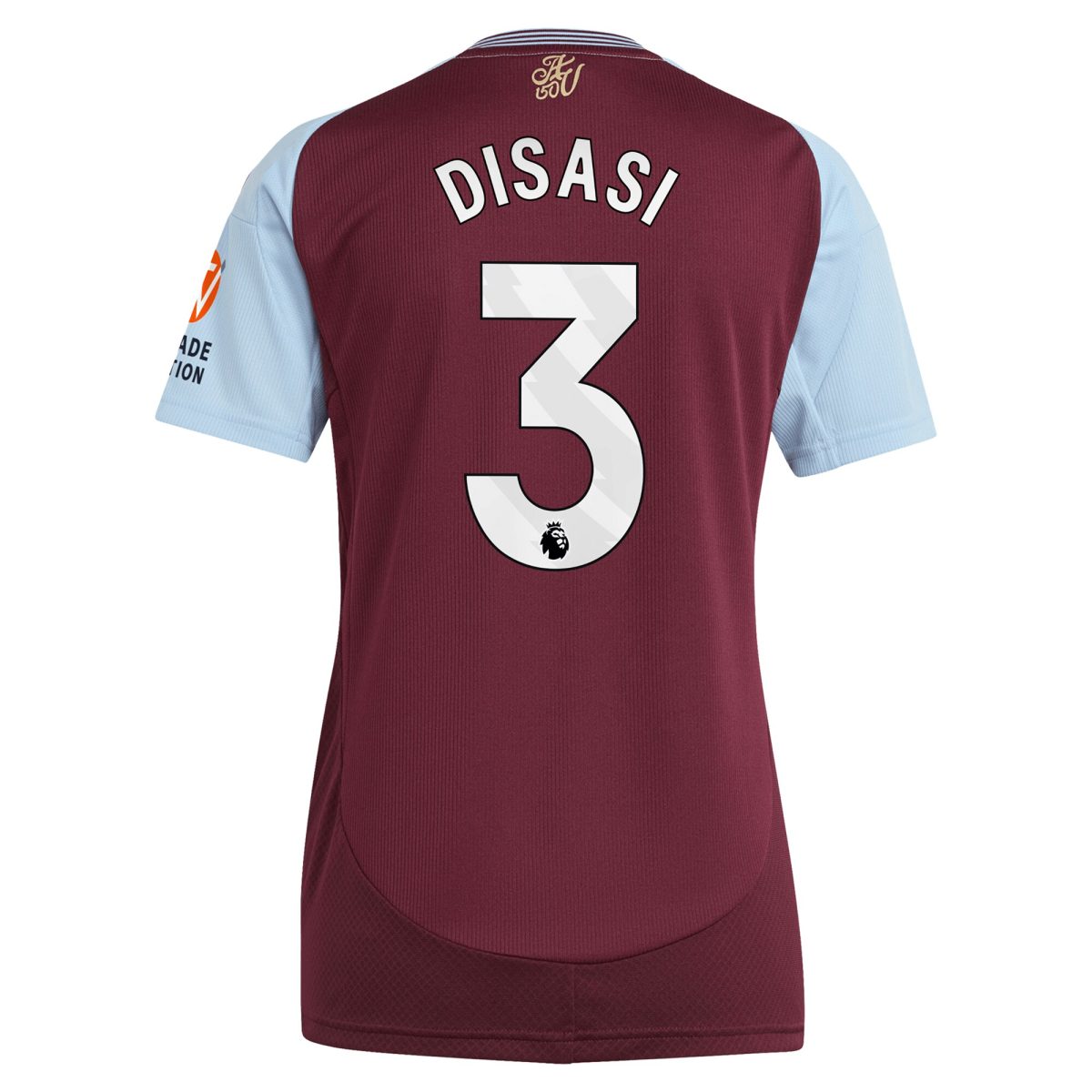Aston Villa Jerseys - Official aston villa adidas home shirt 2024-25 – womens with disasi 3 printing Collection for AVFC Fans