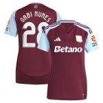 Aston Villa Jerseys - Official aston villa adidas home shirt 2024-25 – womens with gabi nunes 28 cup printing Collection for AVFC Fans