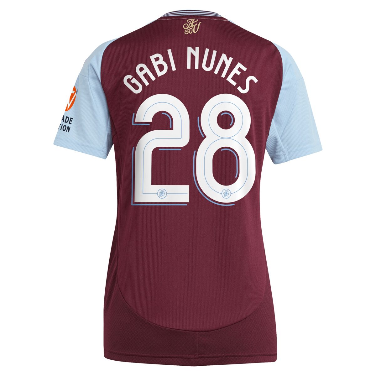 Aston Villa Jerseys - Official aston villa adidas home shirt 2024-25 – womens with gabi nunes 28 cup printing Collection for AVFC Fans