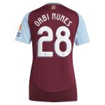 Aston Villa Jerseys - Official aston villa adidas home shirt 2024-25 – womens with gabi nunes 28 cup printing Collection for AVFC Fans