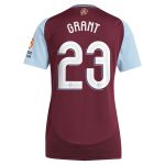 Aston Villa Jerseys - Official aston villa adidas home shirt 2024-25 – womens with grant 23 cup printing Collection for AVFC Fans