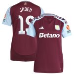 Aston Villa Jerseys - Official aston villa adidas home shirt 2024-25 – womens with jaden 19 cup printing Collection for AVFC Fans