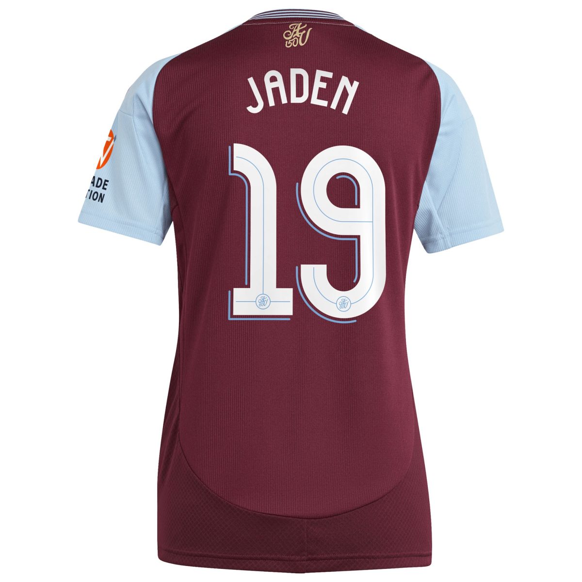 Aston Villa Jerseys - Official aston villa adidas home shirt 2024-25 – womens with jaden 19 cup printing Collection for AVFC Fans