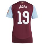 Aston Villa Jerseys - Official aston villa adidas home shirt 2024-25 – womens with jaden 19 cup printing Collection for AVFC Fans