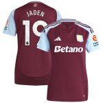 Aston Villa Jerseys - Official aston villa adidas home shirt 2024-25 – womens with jaden 19 printing Collection for AVFC Fans