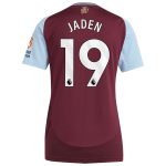 Aston Villa Jerseys - Official aston villa adidas home shirt 2024-25 – womens with jaden 19 printing Collection for AVFC Fans