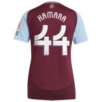 Aston Villa Jerseys - Official aston villa adidas home shirt 2024-25 – womens with kamara 44 cup printing Collection for AVFC Fans