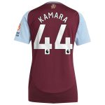 Aston Villa Jerseys - Official aston villa adidas home shirt 2024-25 – womens with kamara 44 printing Collection for AVFC Fans