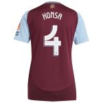 Aston Villa Jerseys - Official aston villa adidas home shirt 2024-25 – womens with konsa 4 cup printing Collection for AVFC Fans