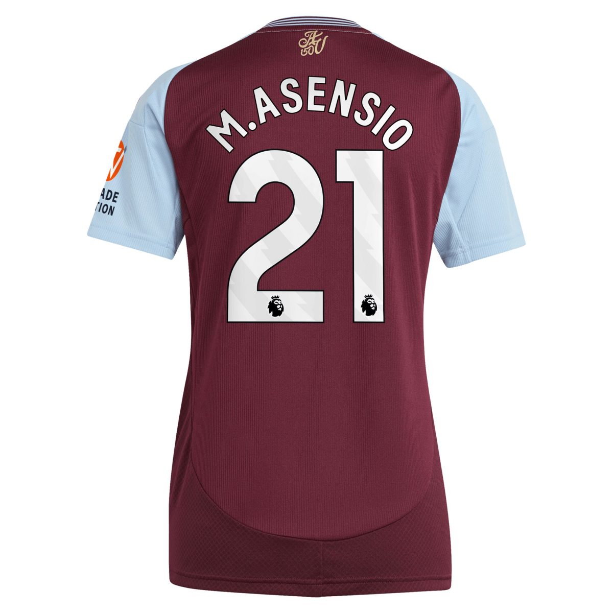 Aston Villa Jerseys - Official aston villa adidas home shirt 2024-25 – womens with m.asensio 21 printing Collection for AVFC Fans