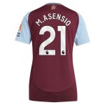 Aston Villa Jerseys - Official aston villa adidas home shirt 2024-25 – womens with m.asensio 21 printing Collection for AVFC Fans