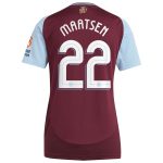 Aston Villa Jerseys - Official aston villa adidas home shirt 2024-25 – womens with maatsen 22 cup printing Collection for AVFC Fans