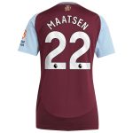 Aston Villa Jerseys - Official aston villa adidas home shirt 2024-25 – womens with maatsen 22 printing Collection for AVFC Fans
