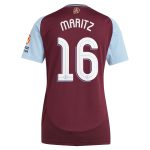 Aston Villa Jerseys - Official aston villa adidas home shirt 2024-25 – womens with maritz 16 cup printing Collection for AVFC Fans