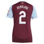 Aston Villa Jerseys - Official aston villa adidas home shirt 2024-25 – womens with mayling 2 cup printing Collection for AVFC Fans