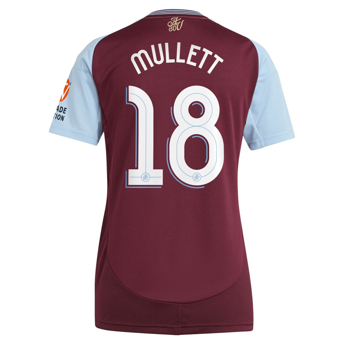 Aston Villa Jerseys - Official aston villa adidas home shirt 2024-25 – womens with mullett 18 cup printing Collection for AVFC Fans