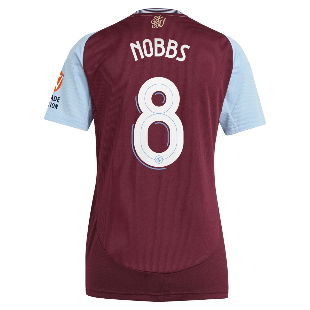 Aston Villa Jerseys - Official aston villa adidas home shirt 2024-25 – womens with nobbs 8 cup printing Collection for AVFC Fans