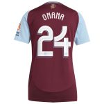Aston Villa Jerseys - Official aston villa adidas home shirt 2024-25 – womens with onana 24 cup printing Collection for AVFC Fans