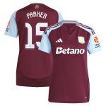 Aston Villa Jerseys - Official aston villa adidas home shirt 2024-25 – womens with parker 15 cup printing Collection for AVFC Fans