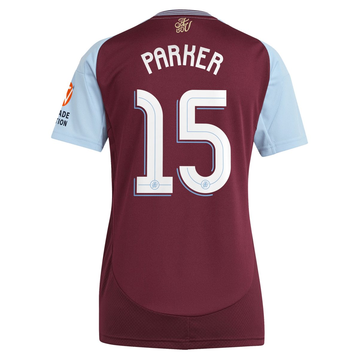 Aston Villa Jerseys - Official aston villa adidas home shirt 2024-25 – womens with parker 15 cup printing Collection for AVFC Fans