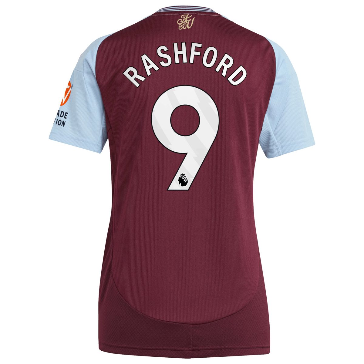 Aston Villa Jerseys - Official aston villa adidas home shirt 2024-25 – womens with rashford 9 printing Collection for AVFC Fans
