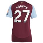 Aston Villa Jerseys - Official aston villa adidas home shirt 2024-25 – womens with rogers 27 printing Collection for AVFC Fans