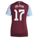 Aston Villa Jerseys - Official aston villa adidas home shirt 2024-25 – womens with salmon 17 cup printing Collection for AVFC Fans