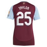 Aston Villa Jerseys - Official aston villa adidas home shirt 2024-25 – womens with taylor 25 cup printing Collection for AVFC Fans