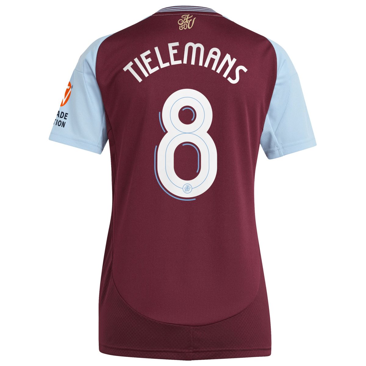 Aston Villa Jerseys - Official aston villa adidas home shirt 2024-25 – womens with tielemans 8 cup printing Collection for AVFC Fans