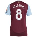 Aston Villa Jerseys - Official aston villa adidas home shirt 2024-25 – womens with tielemans 8 cup printing Collection for AVFC Fans