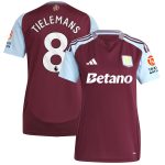 Aston Villa Jerseys - Official aston villa adidas home shirt 2024-25 – womens with tielemans 8 printing Collection for AVFC Fans