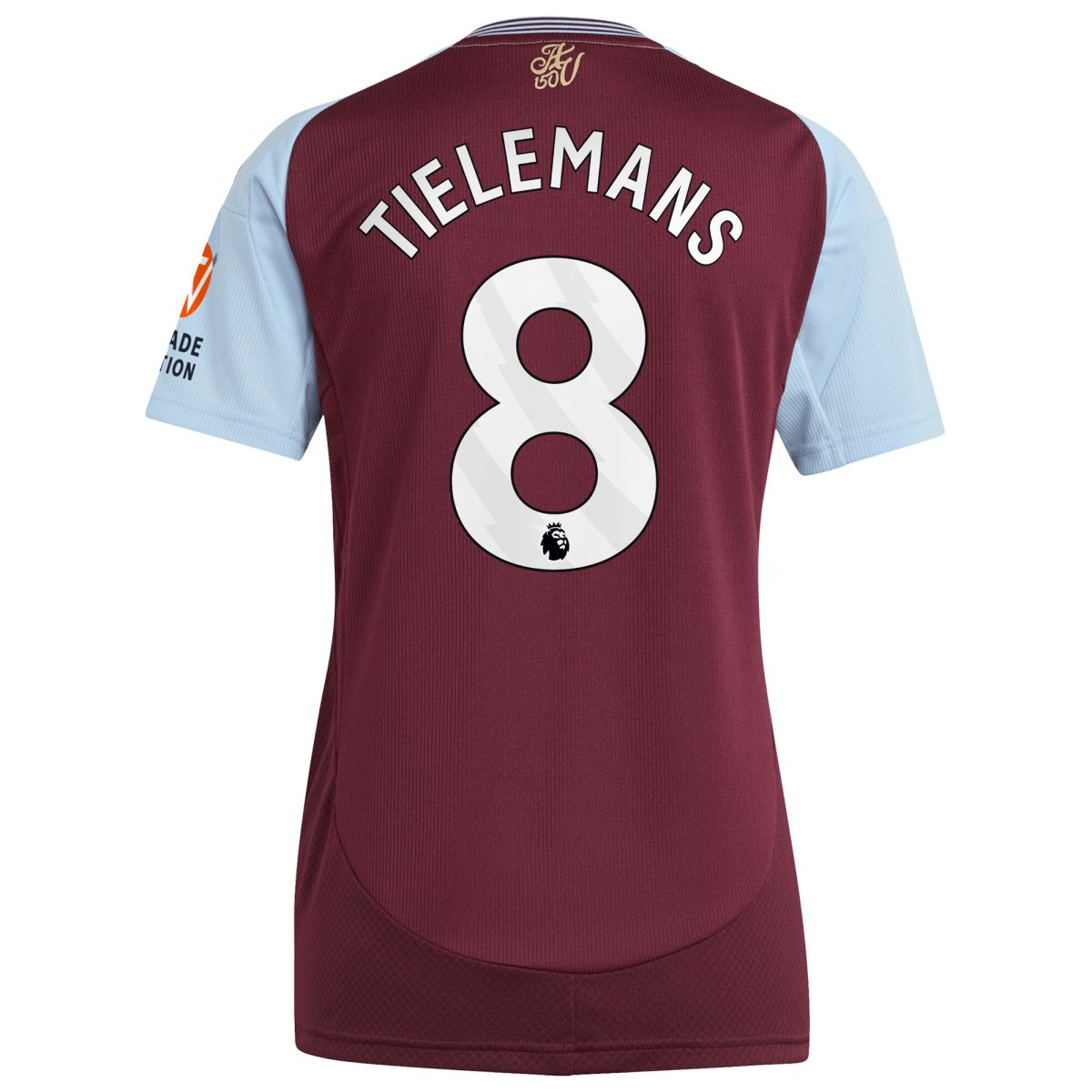Aston Villa Jerseys - Official aston villa adidas home shirt 2024-25 – womens with tielemans 8 printing Collection for AVFC Fans