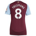Aston Villa Jerseys - Official aston villa adidas home shirt 2024-25 – womens with tielemans 8 printing Collection for AVFC Fans