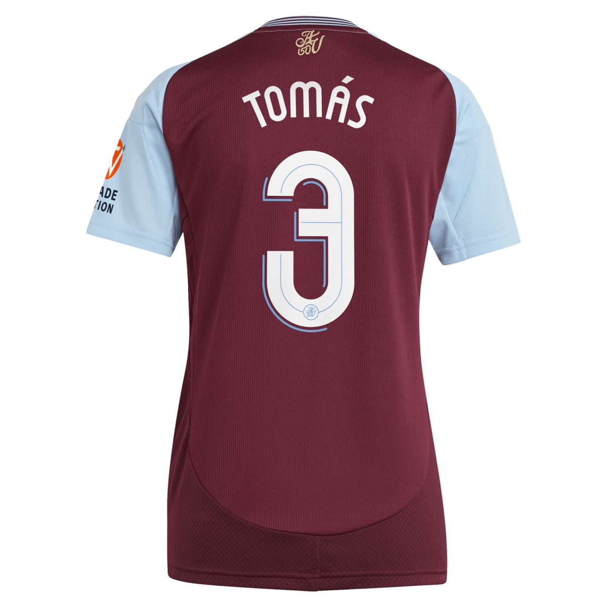 Aston Villa Jerseys - Official aston villa adidas home shirt 2024-25 – womens with tomás 3 cup printing Collection for AVFC Fans