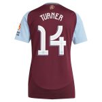 Aston Villa Jerseys - Official aston villa adidas home shirt 2024-25 – womens with turner 14 cup printing Collection for AVFC Fans