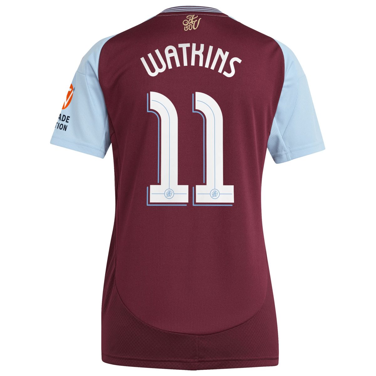 Aston Villa Jerseys - Official aston villa adidas home shirt 2024-25 – womens with watkins 11 cup printing Collection for AVFC Fans